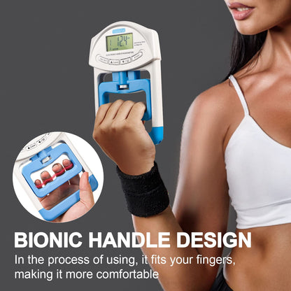 Grip Strength Tester, Hand Grip Dynamometer (198Lbs / 90Kgs), Electronic Handgrip Testing for Sports Home School Use