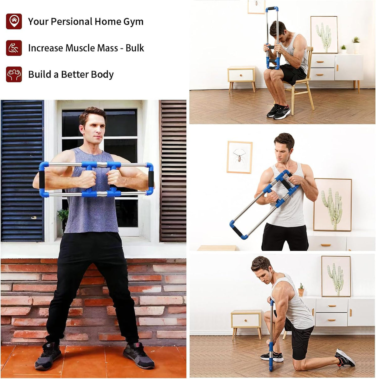 Push down Bar - Chest Workout Equipment for Home Gym