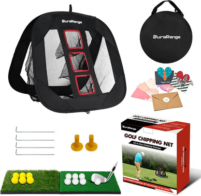 Pop-Up Golf Chipping Net for Short Game Practice