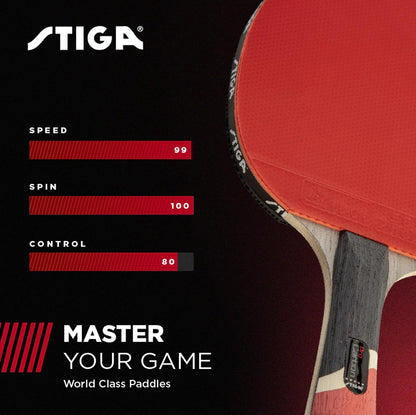 STIGA Pro Carbon + Raptor Performance-Level Ping Pong Paddle