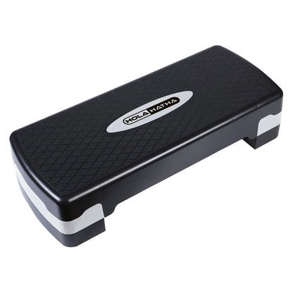 Adjustable Step Aerobics Platform, 4 to 6 in Height, Black