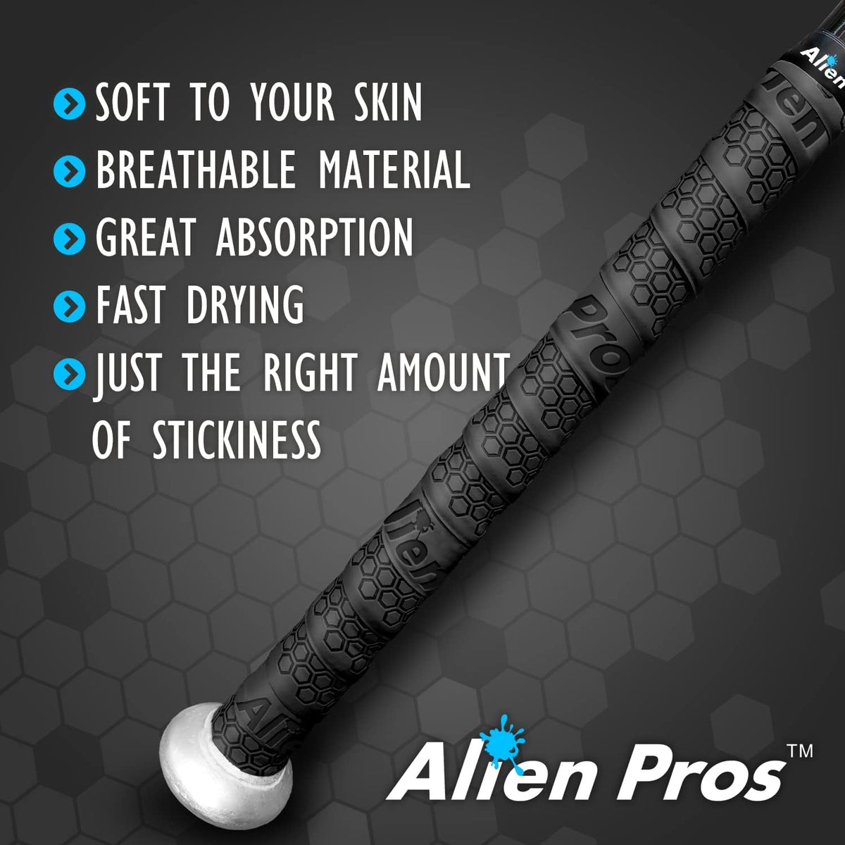 Bat Grip Tape for Baseball (2 Grips/4 Grips) – 1.1 Mm Precut and Pro Feel Bat Tape – Replacement for Old Baseball Bat Grip – Wrap Your Bat for an Epic Home Run (2 Grips/4 Grips)