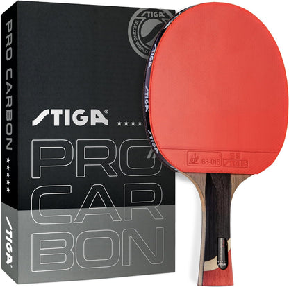 STIGA Pro Carbon + Raptor Performance-Level Ping Pong Paddle