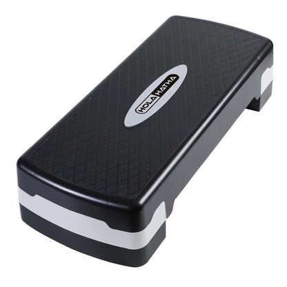 Adjustable Step Aerobics Platform, 4 to 6 in Height, Black