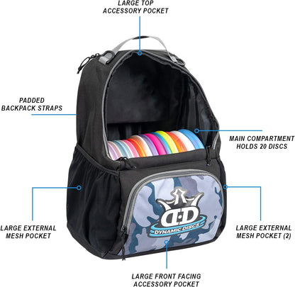 Dynamic Discs Cadet Disc Golf Bag, Holds 17+ Discs
