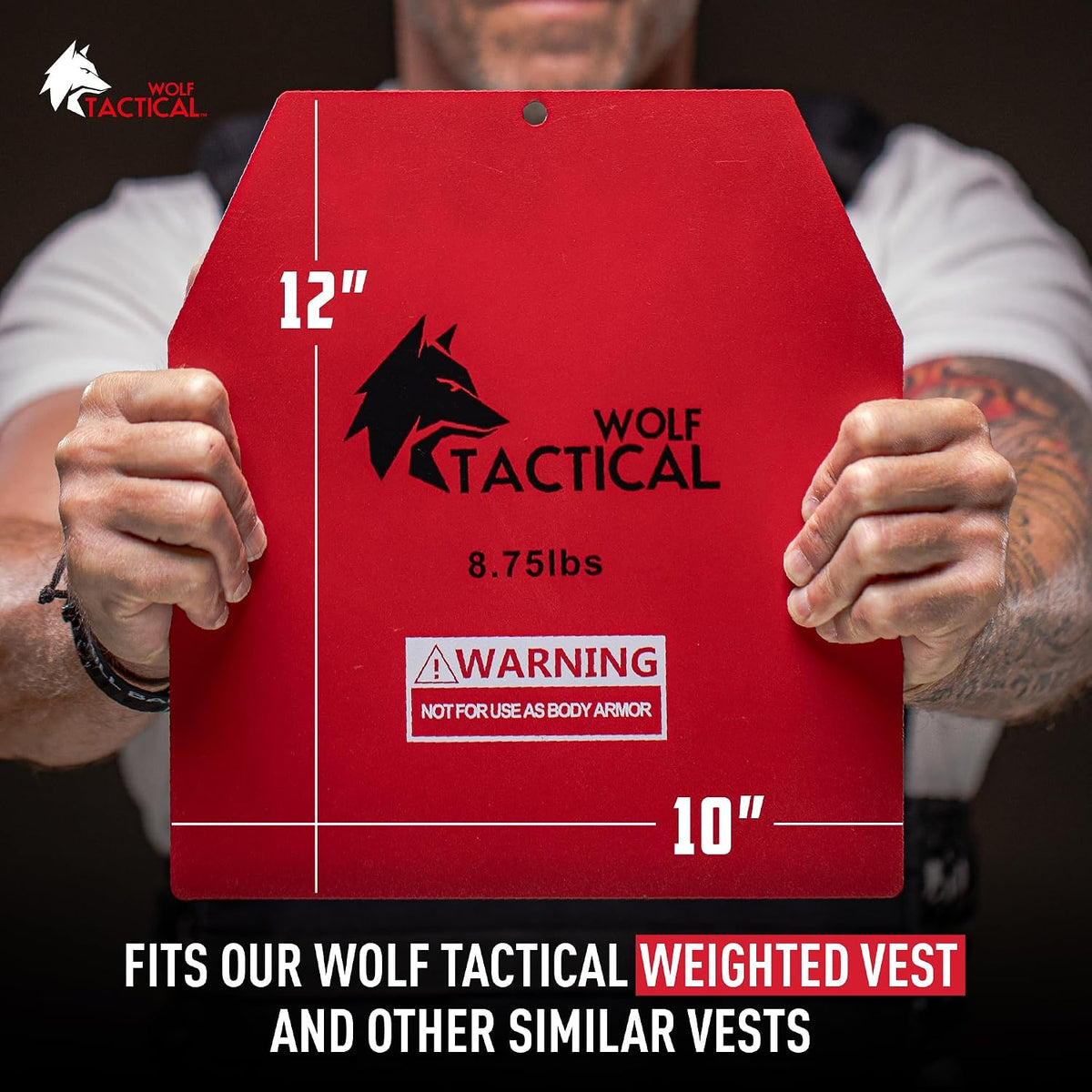 Weight Vest Plates - 5.75/8.75/14.5/19.75LB Pairs - Wods, Strength Training, Running, Heavy Workouts