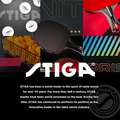 STIGA Pro Carbon + Raptor Performance-Level Ping Pong Paddle