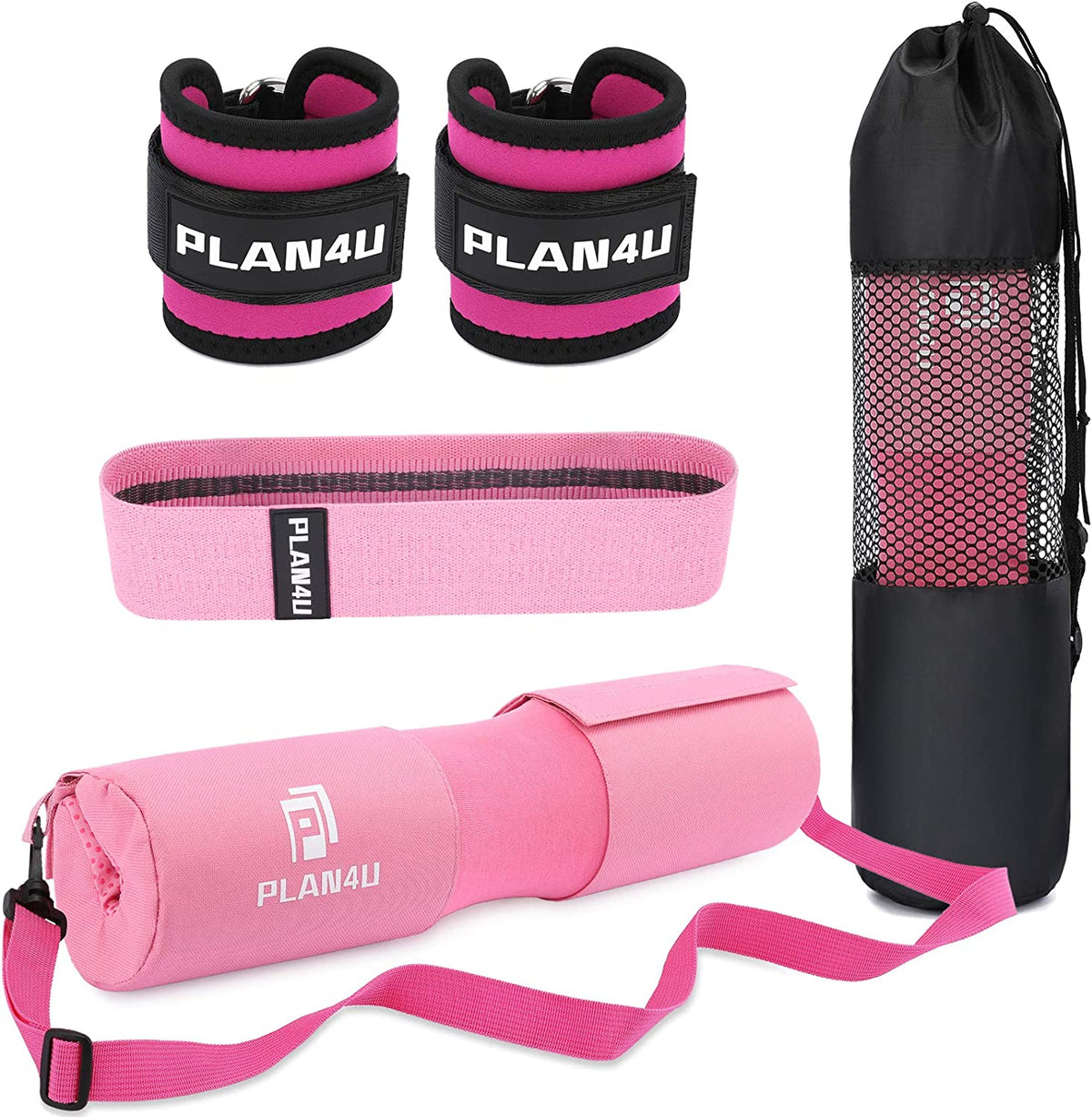 Barbell Pad Set for Squat Hip Thrusts Upgraded Anti-Slip Grain