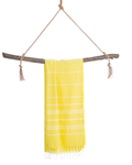 AMARA Hammam Beach Towel, Peshtemal, Made of Cotton - Yellow