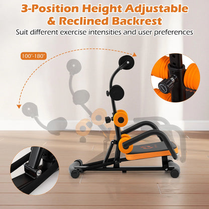Core Ab Trainer Bench Abdominal Stomach Exerciser Workout Gym Fitness Machine