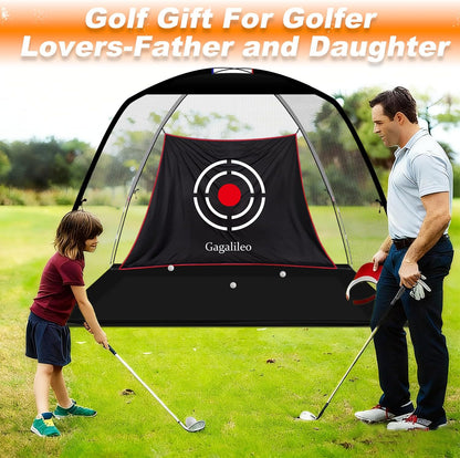Golf Hitting Net for Backyard Driving 12X7Ft with Quiet Target