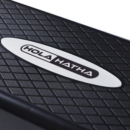 Adjustable Step Aerobics Platform, 4 to 6 in Height, Black