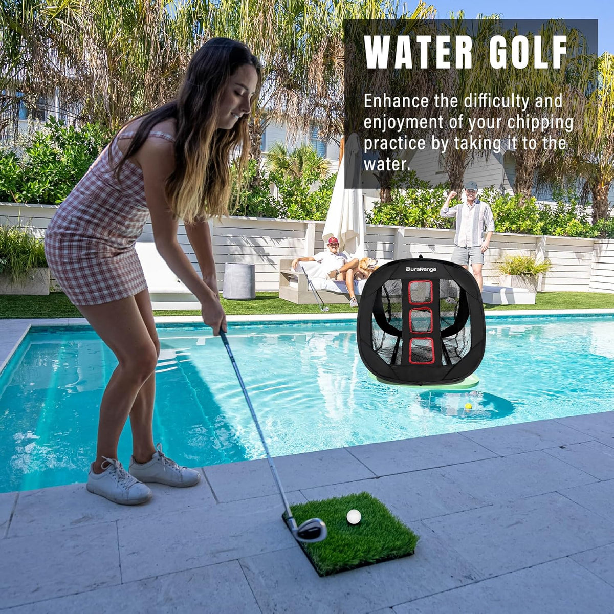 Pop-Up Golf Chipping Net for Short Game Practice