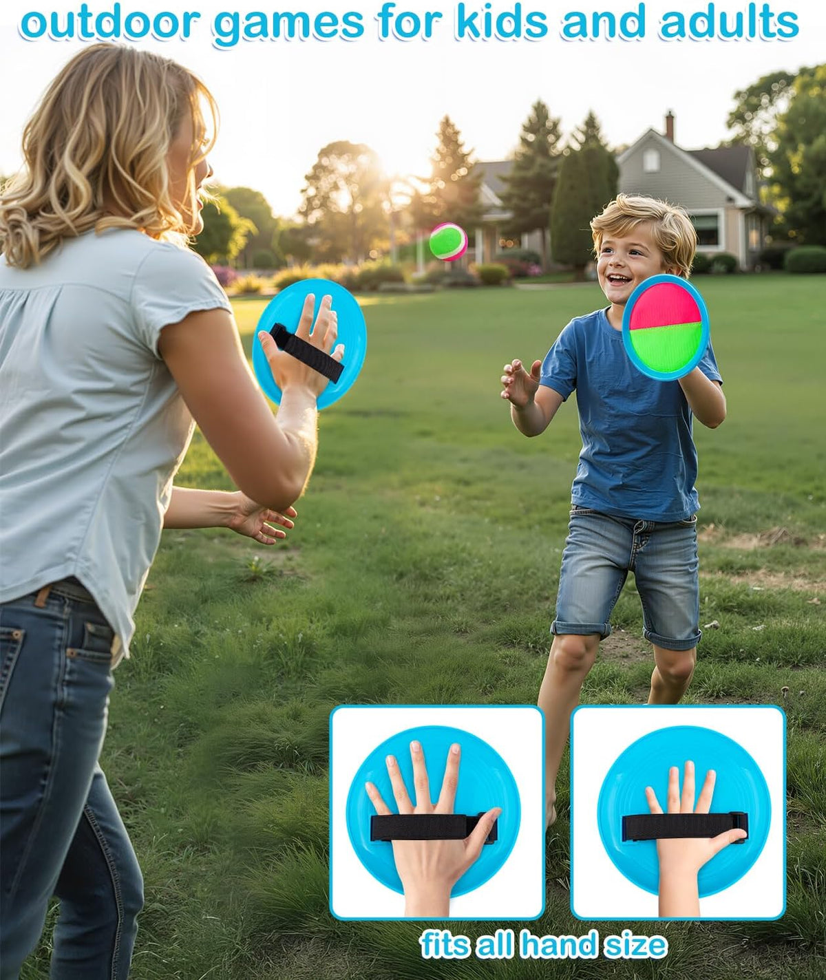 Toss and Catch Ball Game, Outdoor Toys for Beach Pool Yard Camping