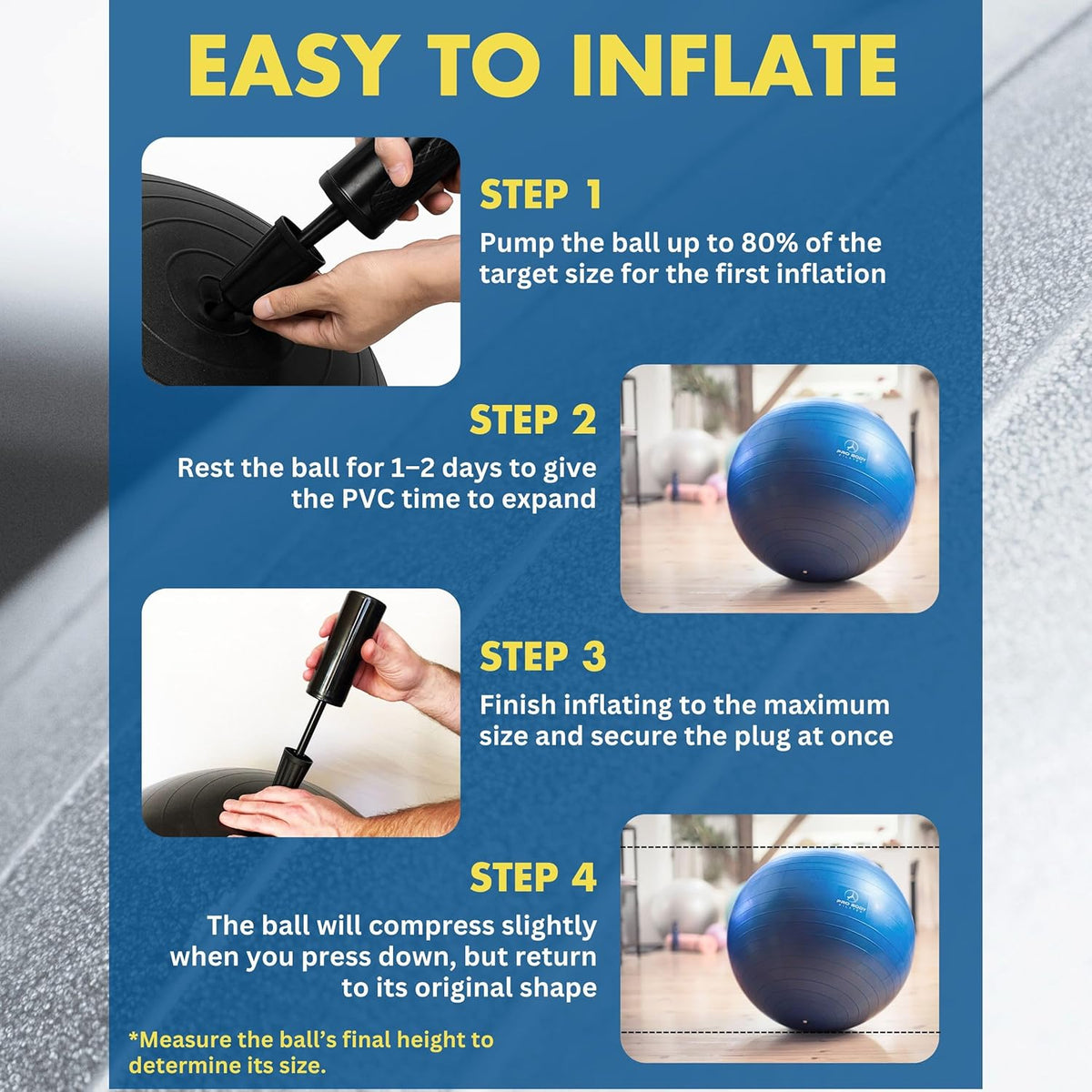 Yoga Ball - Gym Grade Exercise Ball