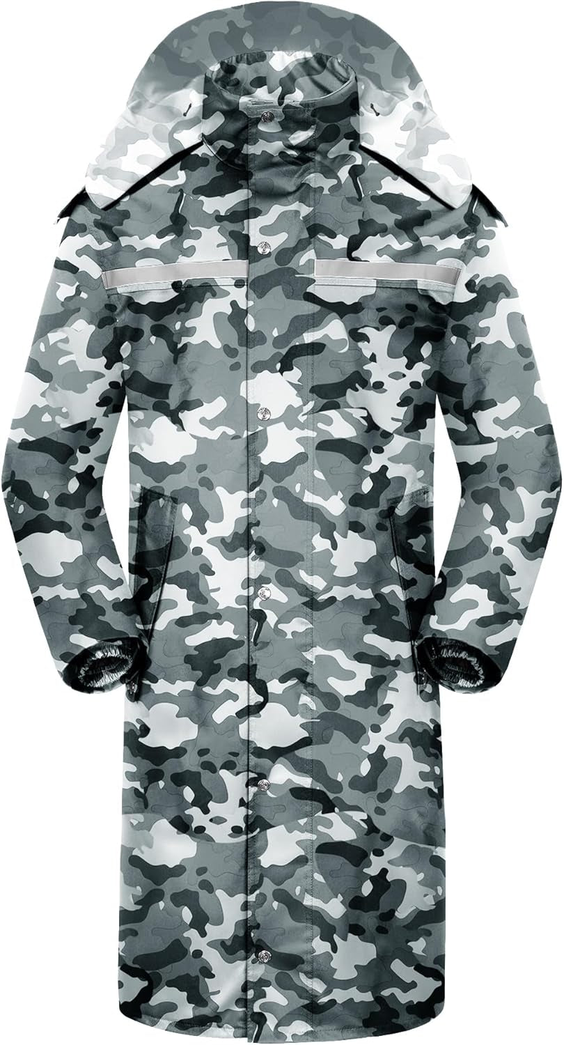 Raincoat Waterproof Hi Vis Reflective Long Rain Jacket Unisex
