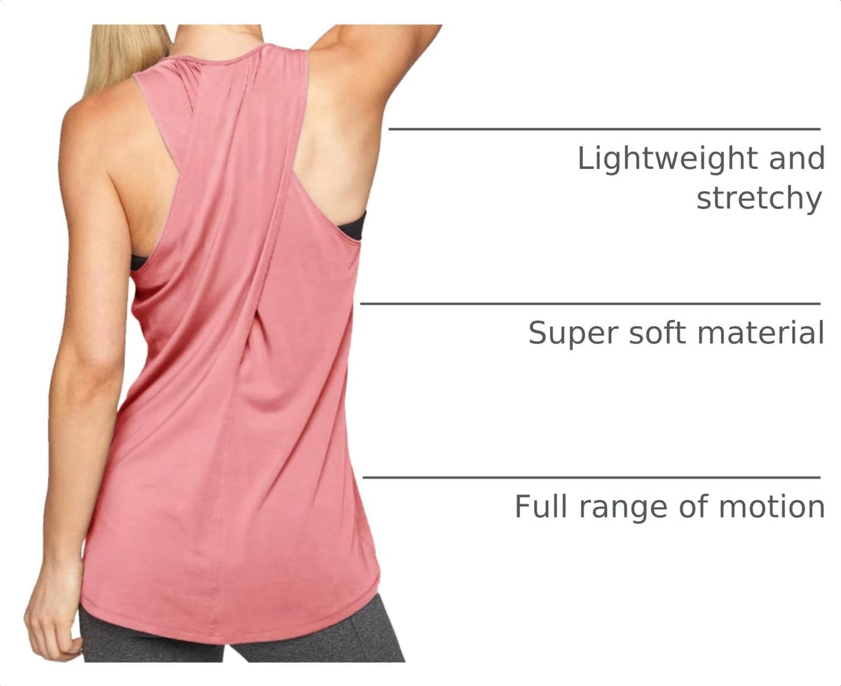Workout Tops for Women Yoga Shirts Athletic Tank Gym Clothes