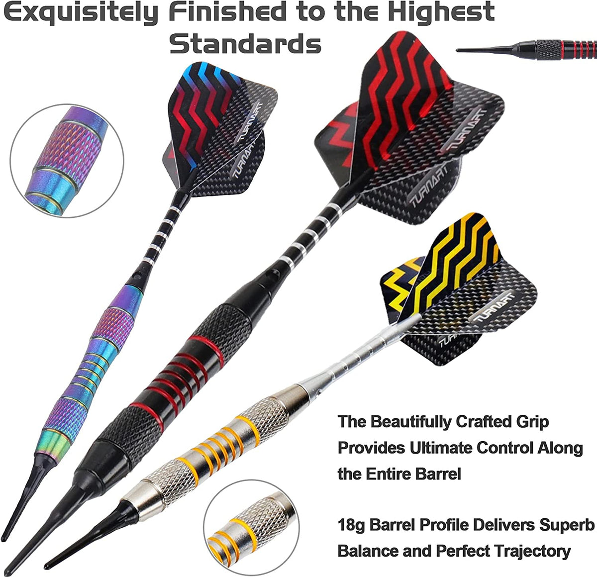 Darts Plastic Tip 9 Pcs 18 Grams Professional Soft Tip