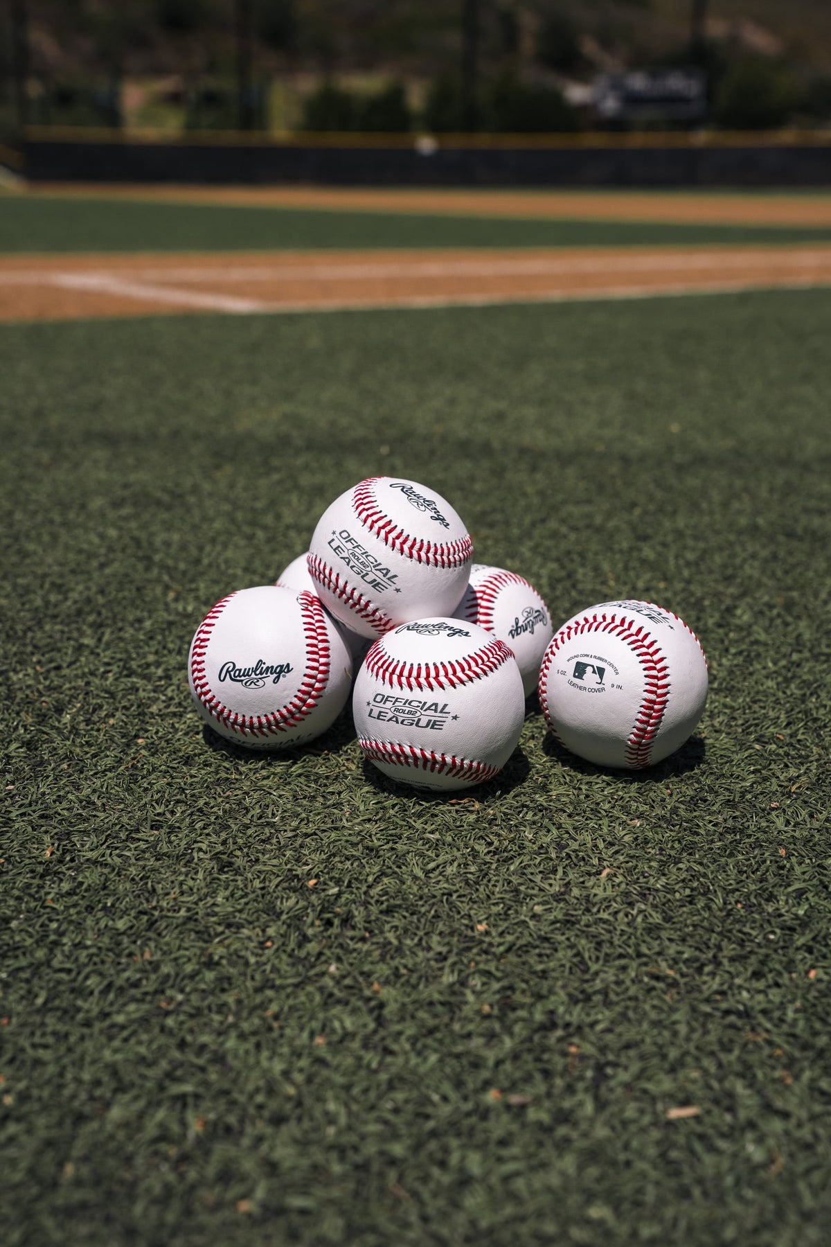 (6 Pack)  Official League OLB3 Recreational Use Baseball, 8U