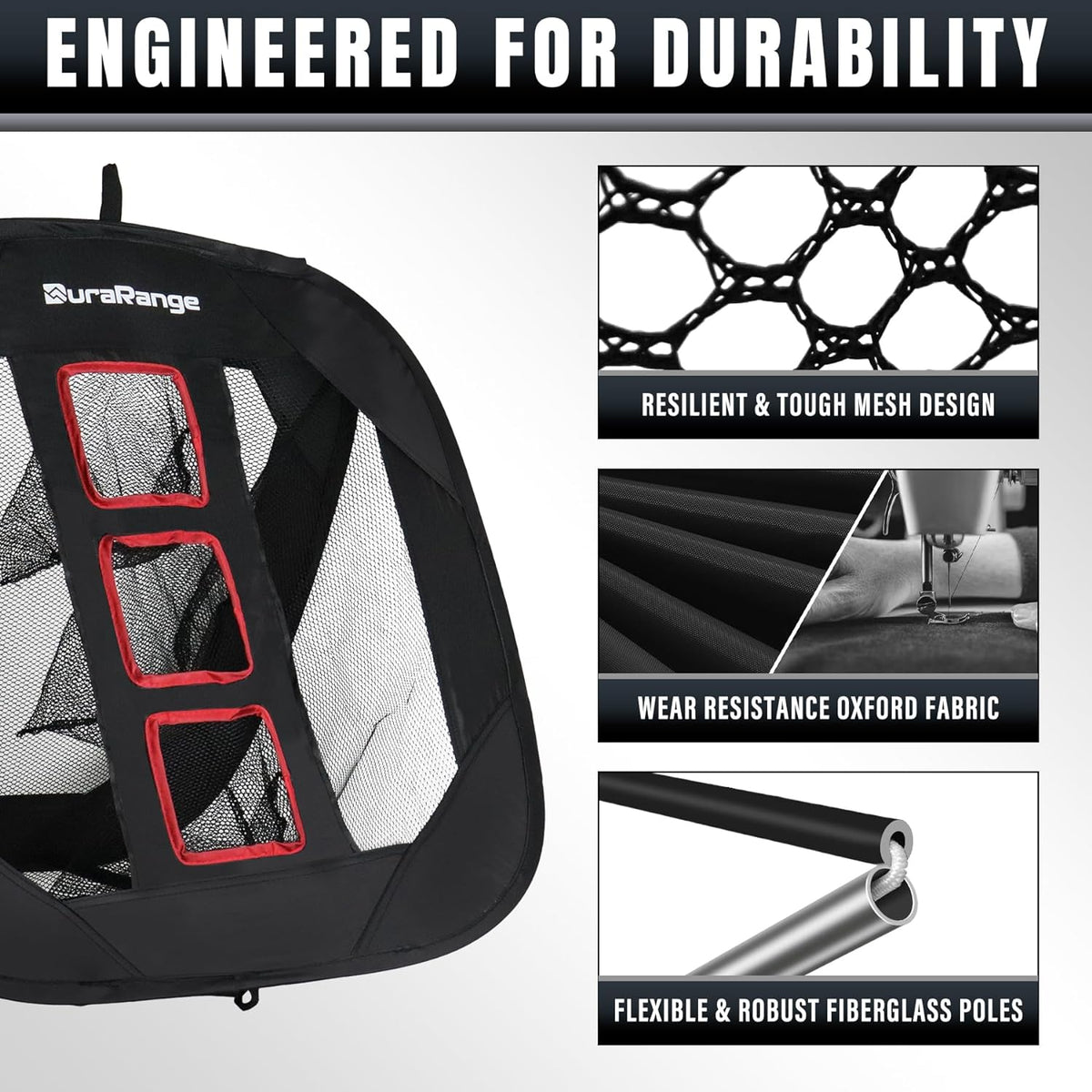 Pop-Up Golf Chipping Net for Short Game Practice